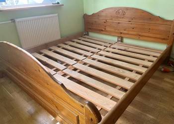 Łoże dwuosobowe rustykalne