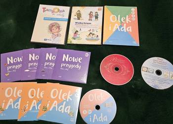 Płyty do przedszkola ("Nowe Przygody Olka i Ady", "Olek i Ada", Trampolina,