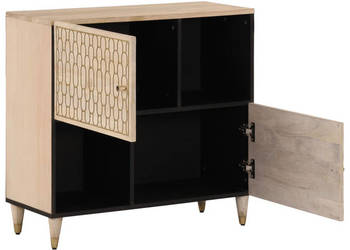 Szafka 80x33x75 cm lite drewno mango WM-358275