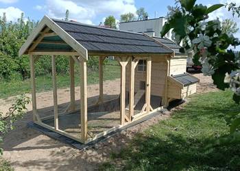 Kurnik dal 6-12 Kur Kaczek XL deska sosna jodła Ocieplony!