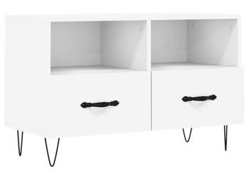 Szafka pod TV biała 80x36x50 cm materiał drewnopochodny WM-828964