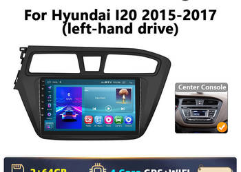 Radio Nawigacja Android Hyundai i20 2015-2017 | 9" HD | 2GB RAM + 64GB ROM