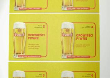Podkładki TYSKIE Opowieści piwne komplet 6 szt. wafle