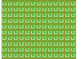 Naklejka na rozdzielnice faza L2 zielona 234 szt 13 mm kwadratowa