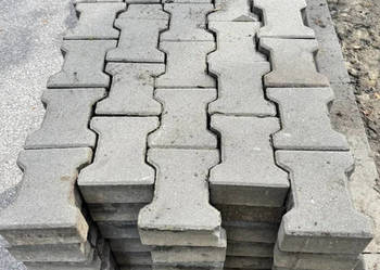 Uzywana Kostka brukowa behaton szary z fazą 8 cm