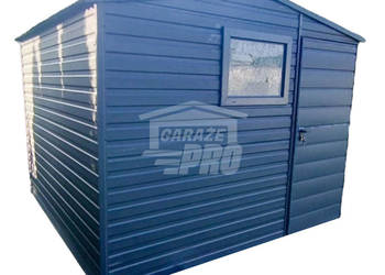Domek Ogrodowy 3,5x3 Drzwi  Dach dwuspadowy Antracyt GP209