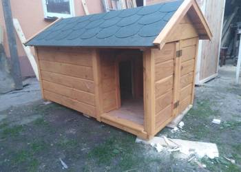 Buda dla psa ocieplana duża , kurtyna gratis