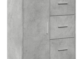 Szafka szarość betonu 60x31x70 cm materiał drewnopochodny WM-840474
