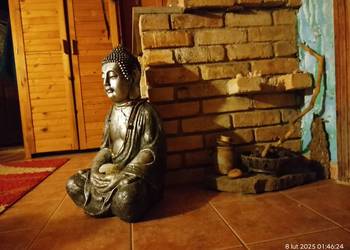 Budda srebrny 70 cm