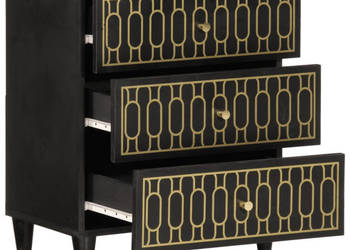 Szafka nocna 50x33x60 cm lite drewno mango WM-358329