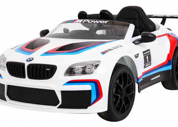 Auto na akumulator BMW M6 GT3 12V EVA białe