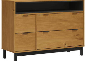 Komoda FLAM 110x40x80 cm lite drewno sosnowe WM-376071