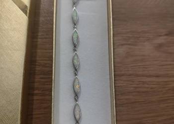 Srebrna bransoletka z opalem