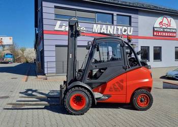 Gazowy wózek widłowy Linde H45T-02 przesuw boczny / BD-2304