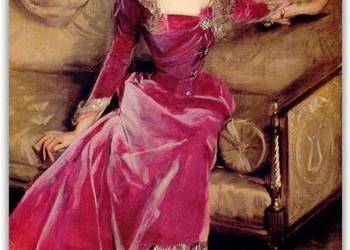 John Singer - "Mrs.Violet Hammersley" 1906 ,reprodukcja .