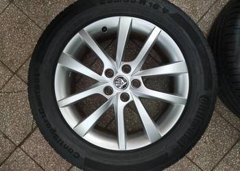 Oryginalne felgi Skoda Elbrus 18 cali opony letnie Kodiaq Karoq