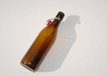 Butelki szklane 500ml z korkiem, kapslem, huśtawką, zamykane