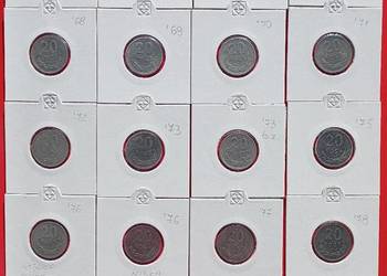 20 groszy PRL wszystkie roczniki aluminiowe