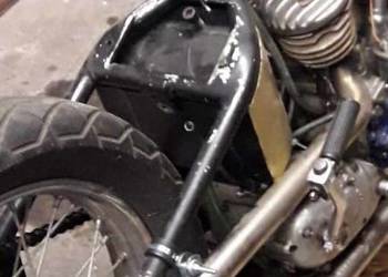 Zbiornik oleju, podkowa, Harley WLA, custom, chopper, bobber, Ironhead XLH