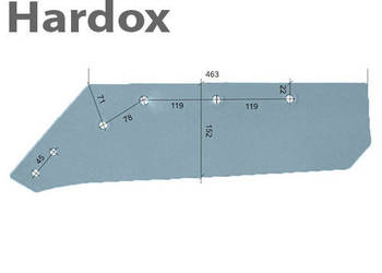 Lemiesz 300ha! HARDOX SSP350W/L części do pługa RABEWERK