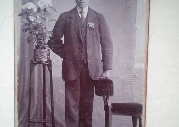 Stare zdjecie tekturka Sophus Nissen "Portret mezczyzny " Stare zdjecie tekturka Sophus Nissen "Portret mezczyzny "