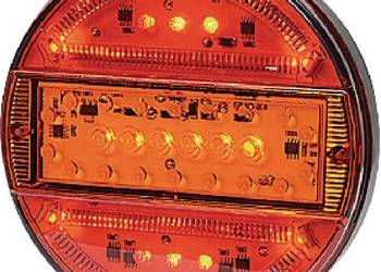 Lampa tylna zespolona LED, okrągła, Ø 140 mm 12/24V 5-pinowa Kramp LA40012