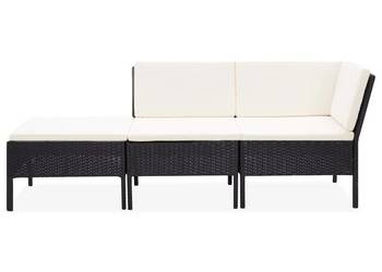 vidaXL 3-cz. zestaw wypoczynkowy do ogrodu, poduszki,(SKU:48960)