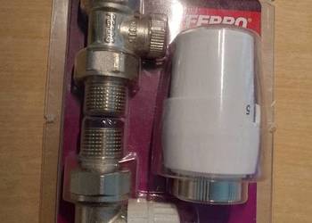 zestaw termostatyczny prosty 1/2" z głowicą GT 20 FERRO