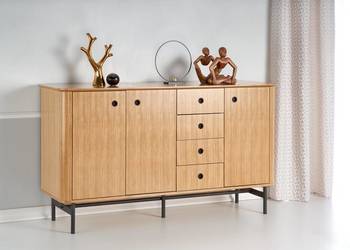 Duża komoda SMART kolor dąb naturalny/czarny