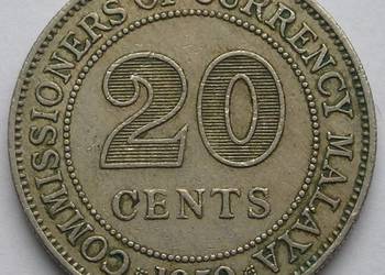 MALAJE 20 CENTÓW 1950 - KRÓL JERZY VI