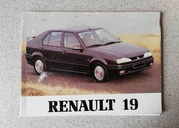 Instrukcja obsługi książka Renault 19 angielska