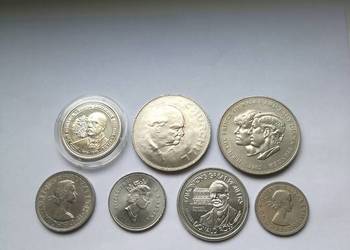 Anglia zestaw monet okolicznościowych