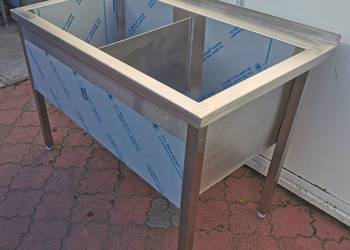 Basen gastronomiczny 2-komorowy 120x70x85 głębokość 40 cm