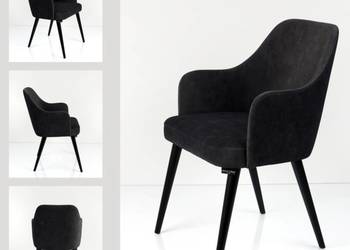 Krzesło DELUXE prosto od producenta KR-9 Czarny EMRA WOOD