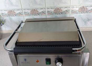 Grill kontaktowy elektryczny ryflowany ROYAL  2200W HOT DOG I KEBABA