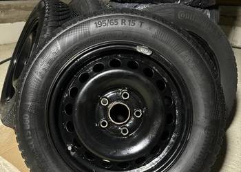 Koła zimowe 15" Continental TS860 195/65 R15 + czarne stalówki