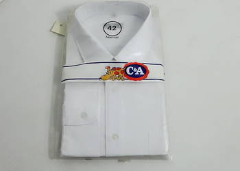 Nowa męska biała koszula klasyczna C&A rozm. 42 / XL (Normal Fit) VINTAGE