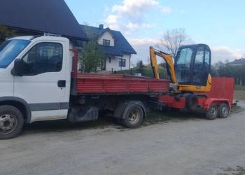 Usługi minikoparką 1,4t, koparko-ładowarką