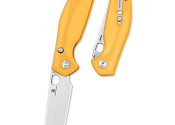 Nóż składany Bestechman Angry Owl Yellow G10, Satin/Stonewashed D2 by Kean…