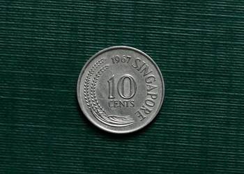 SINGAPUR - 10 centów, 1967r