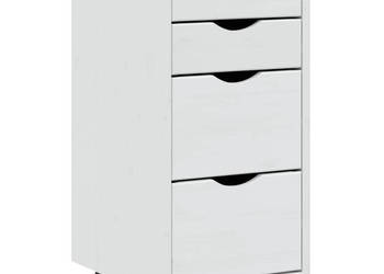 Szafka na kółkach MOSS z szufladami biała sosna WM-355904