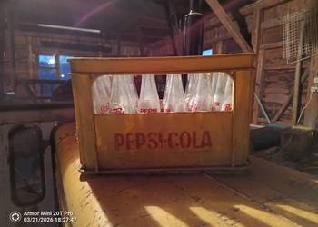Stare butelki Pepsi Cola z lat 80 z transportem