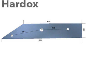 Płoza krótka HARDOX 43201151/P części do pługa REGENT