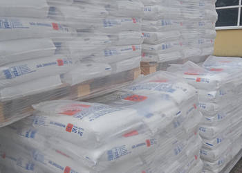 Sól drogowa z antyzbrylaczem Kłodawa paleta 1125kg worki po 25kg