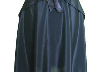 Spódnica - czarna z połyskiem - 38 M - pas 70 cm