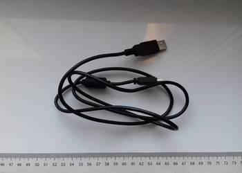 Mini USB kabel miniUSB, 117cm USB A-Bmini, czarny, używany sprawny, 2131090