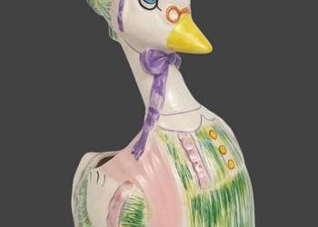 Vintage Ceramiczna gęś kaczka osłonka, pojemnik 28/20cm połowa XXw