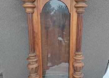 S119 Skrzynia obudowa starego zegara szafka witrynka kapliczka