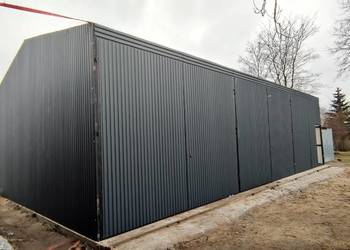 Garaż Blaszany GRAFITOWY | MAGAZYN ROLNICZY | Wiaty Hale | - ESSTAL-