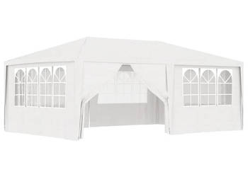 Namiot imprezowy ze ściankami 4x6 m biały 90 g/m² WM-48527